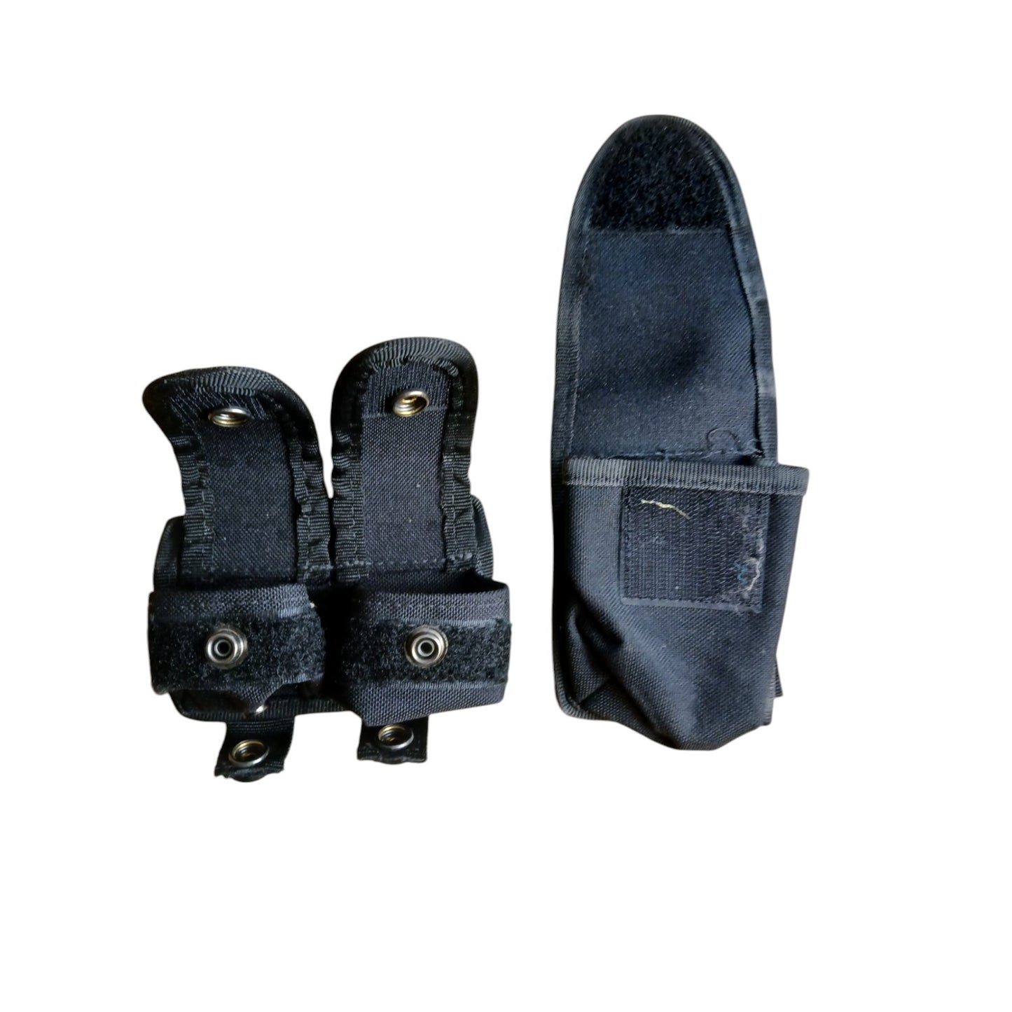 Protec Molle Pouches Bundle X2 Utility Belt Pouch Black Nylon Ex Police Security