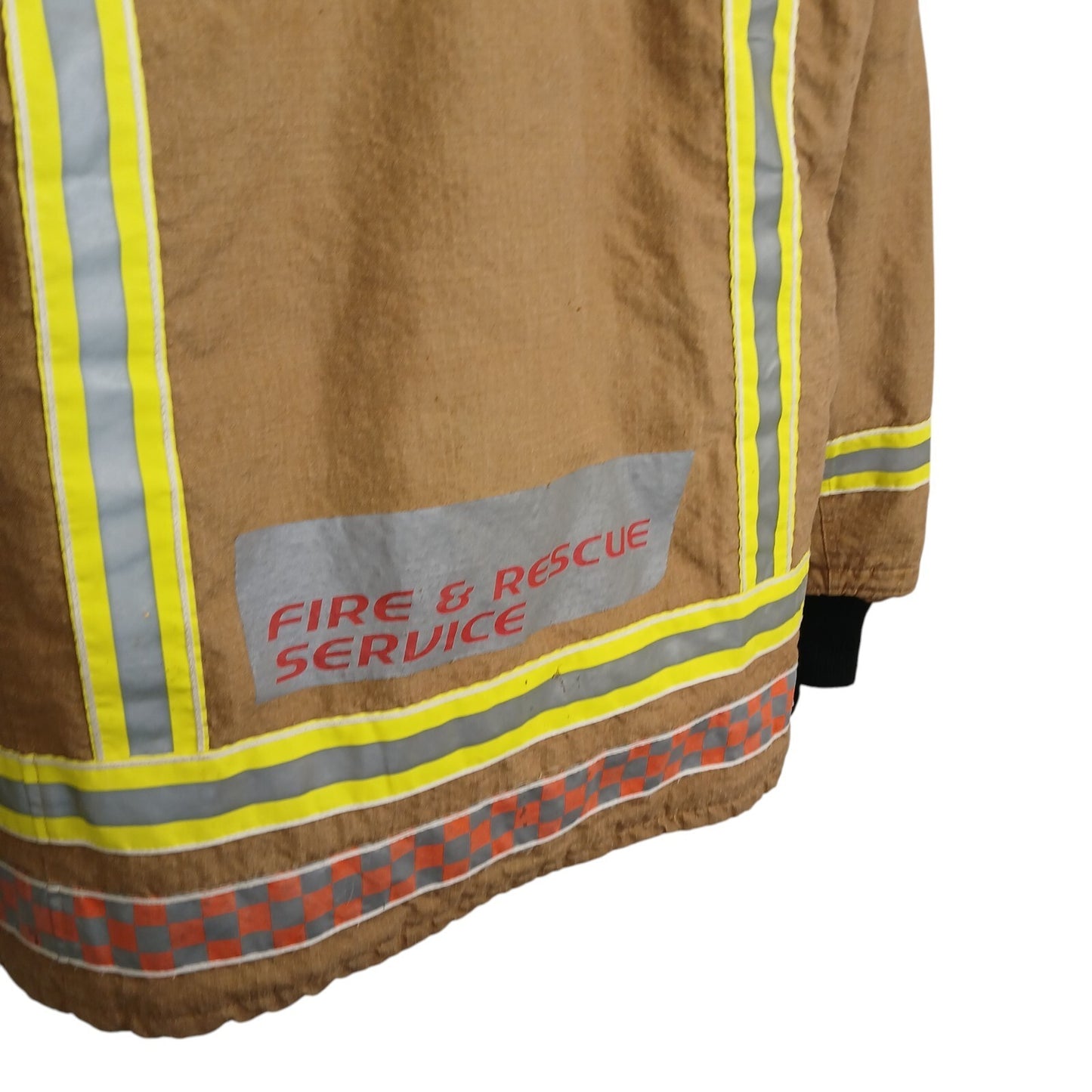 Firemans Jacket Brown Khaki Fire Fighters Coat Fireman Uniform Suit Goretex Fire