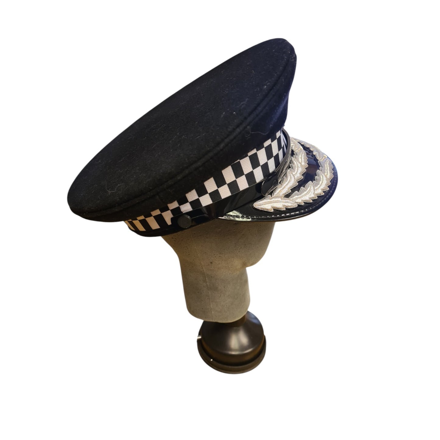 Deputy Assistant Peaked Cap Police Commissioner Double Silver Oak Leaf Size 57