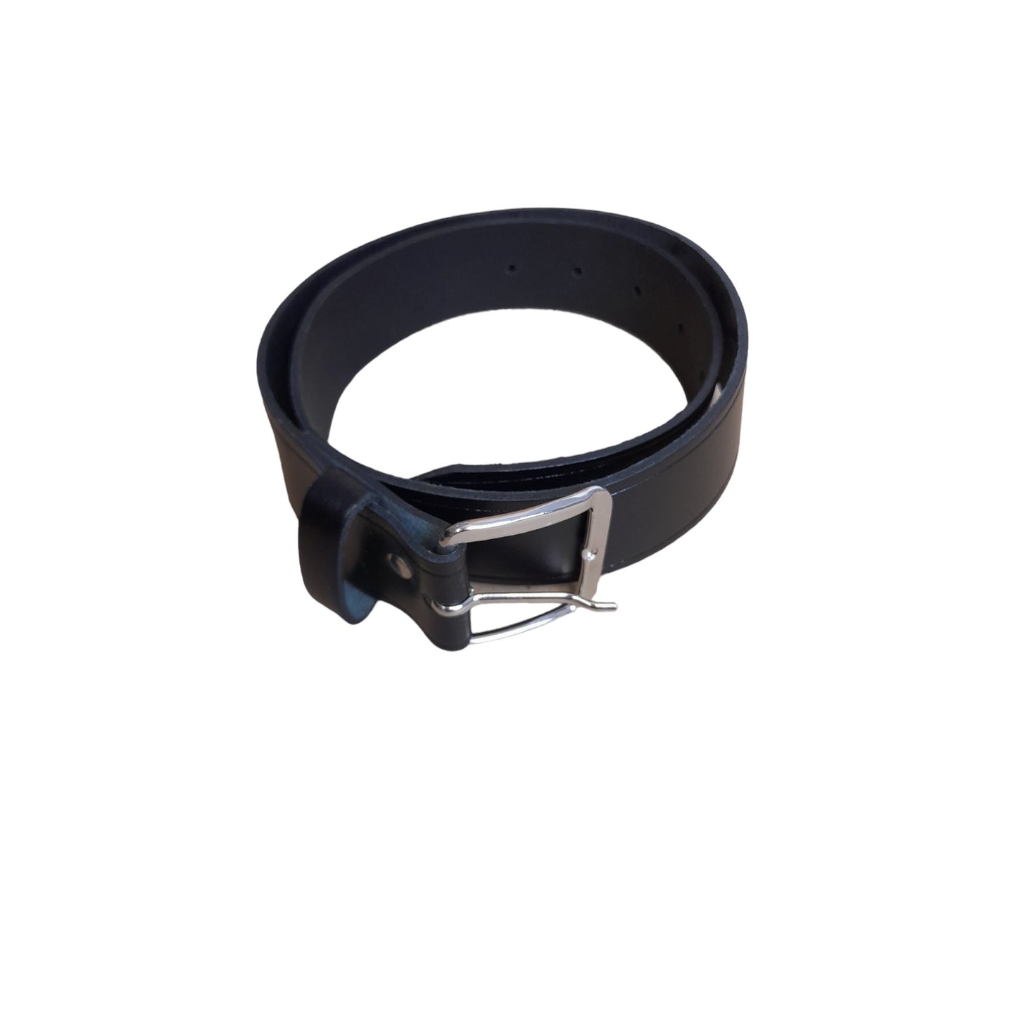 Black Leather Belt Single Prong 35mm Wide Ex Police Uniform Security