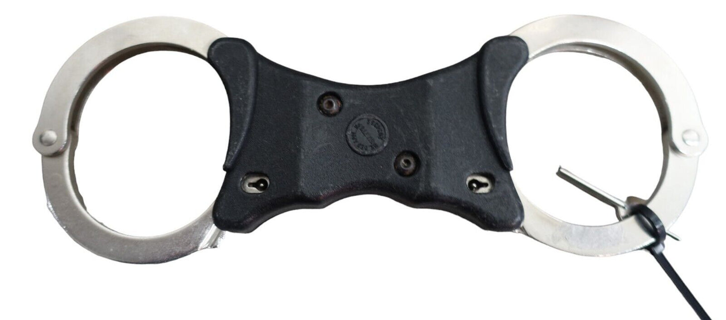 Hiatts Handcuffs Speedcuffs Cuffs Genuine Ex Police Rigid Handcuffs With 1 Key