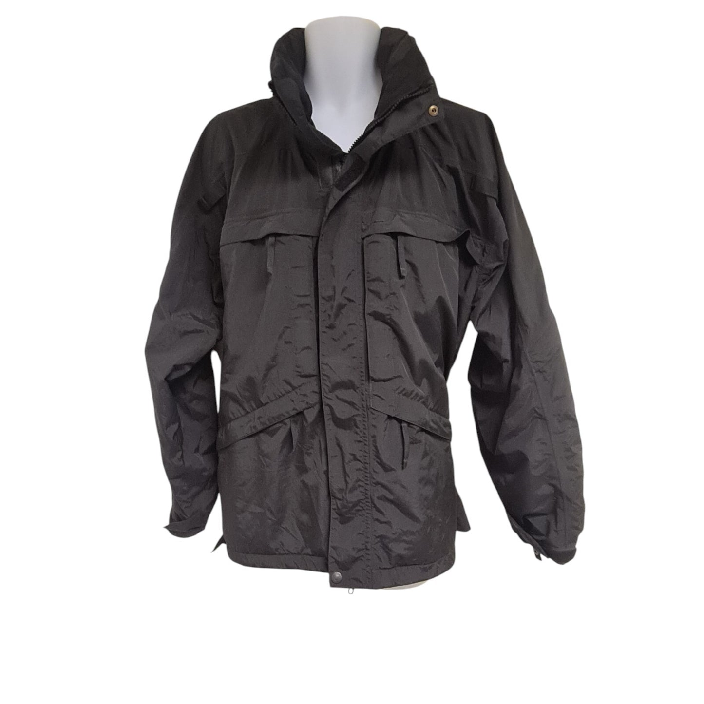 5.11 Tactical Jacket Coat Smock Hood Black Security Size L Ex Police Doorman