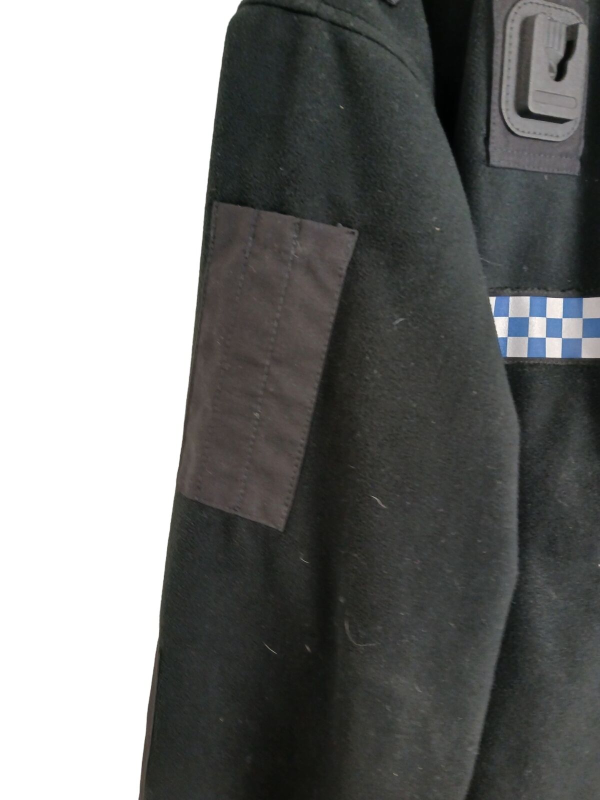 Yaffy Fleece Jacket Windstopper Police Reflective Strip Warm Klickfast Black
