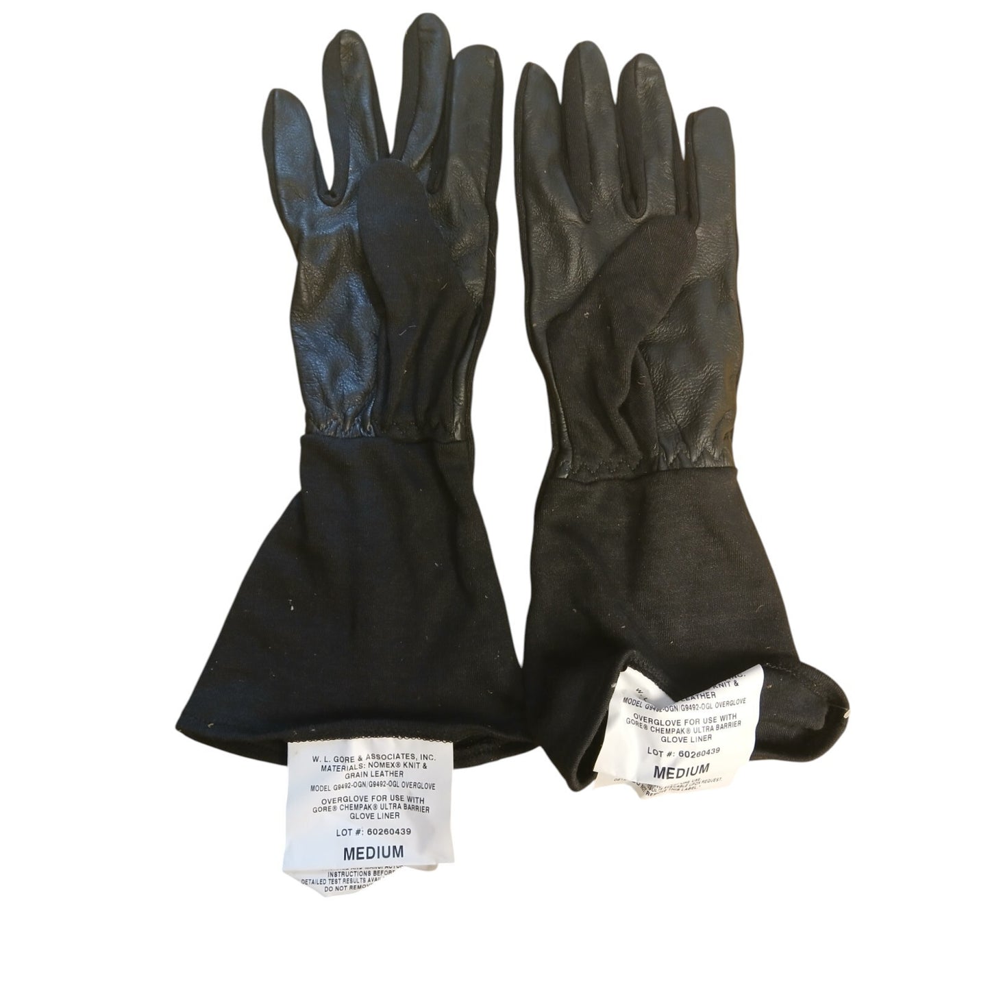 Nomex Knit Leather Grain Gloves Tactical Ex Police Fire Resistant Retardant Work