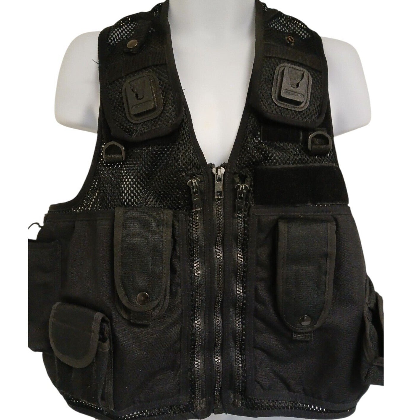 Tactical Vest Integrated Pouches Black Klickfast Docks Medium Security Ex Police