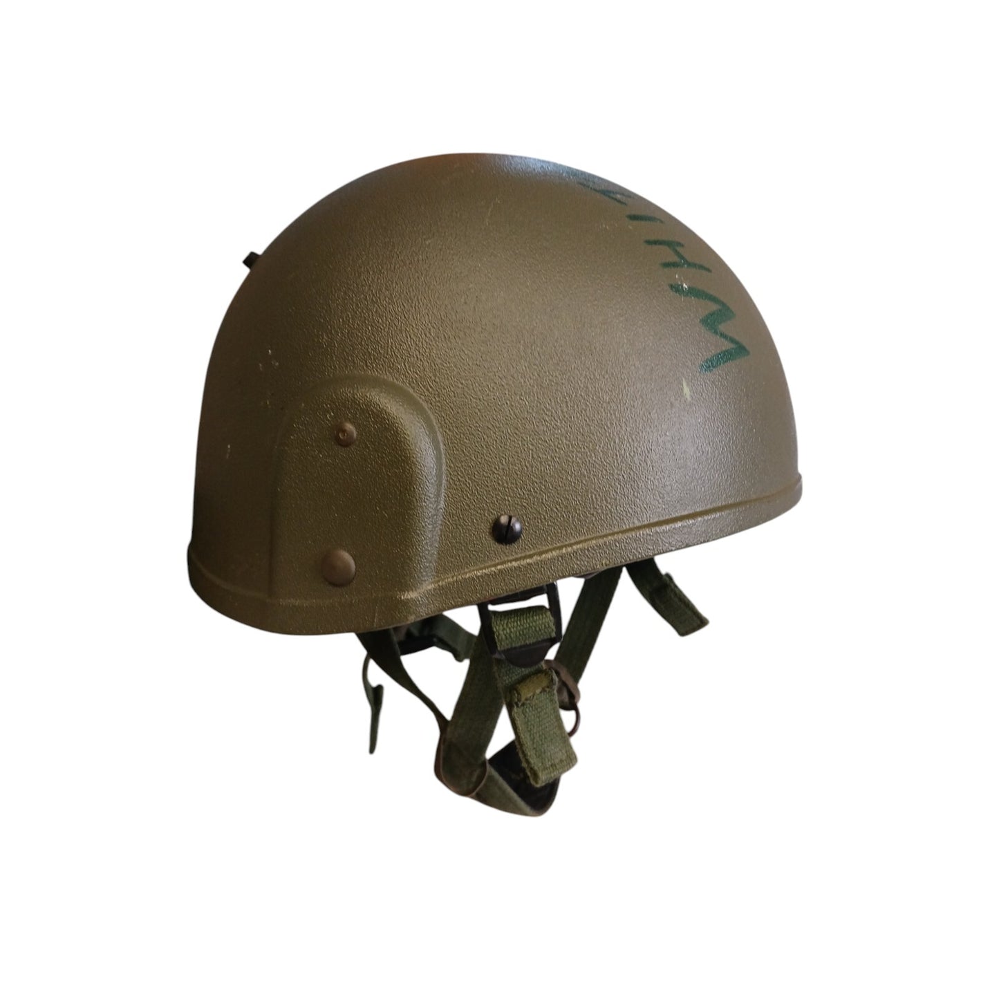 British Army GS MK6 Combat Helmet Olive Green Ballistic Protection Military