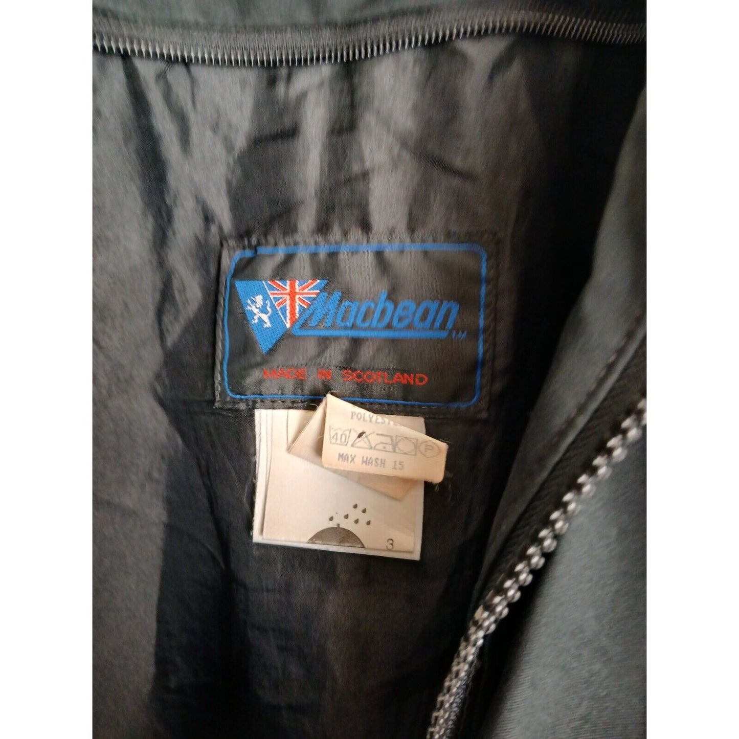 Ex Police Goretex Mens Jacket Coat 3/4 Length Macbean Large Waterproof Black