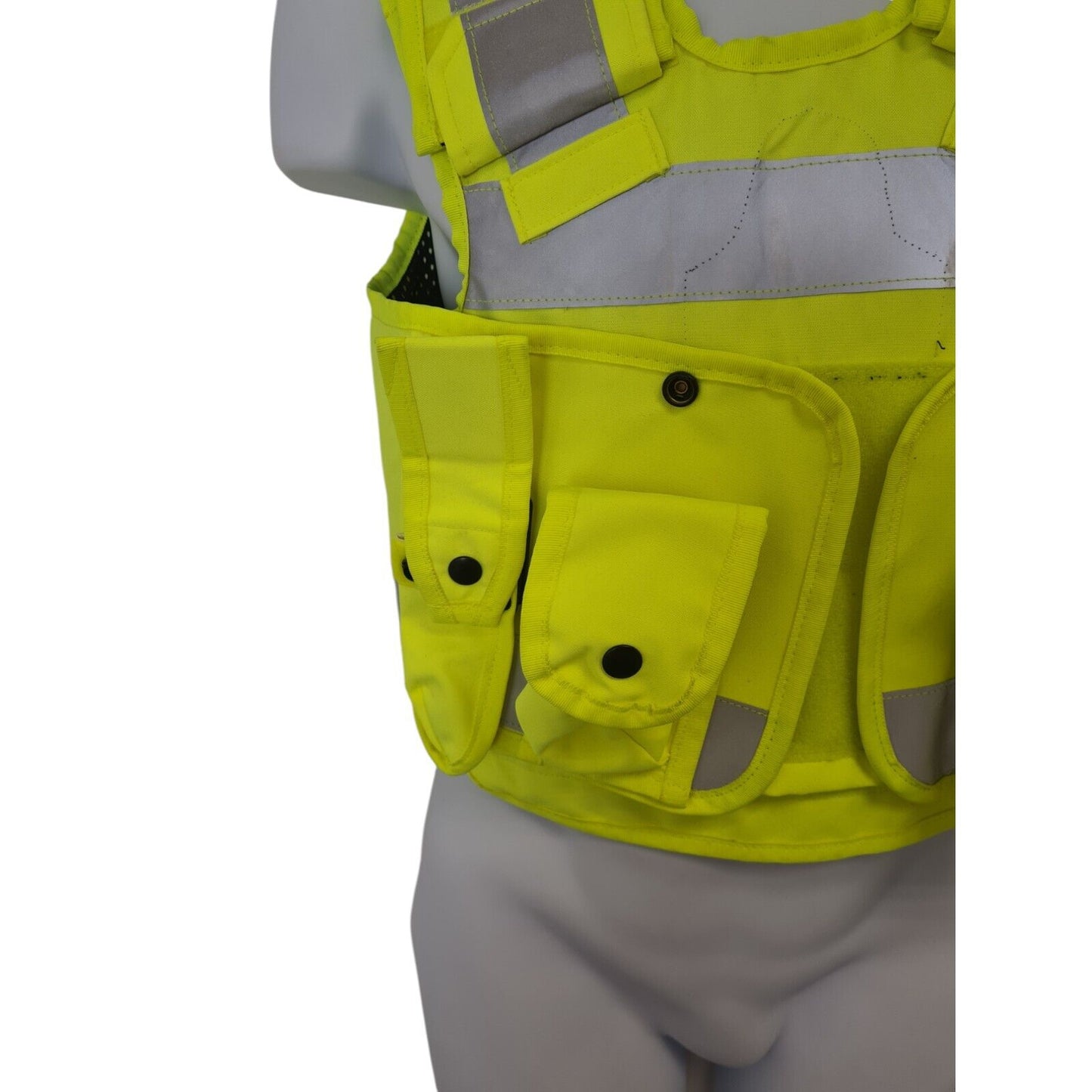 Aegis Engineering Hi Vis Hi Viz Stab Vest With Pouches Security Tactical Police