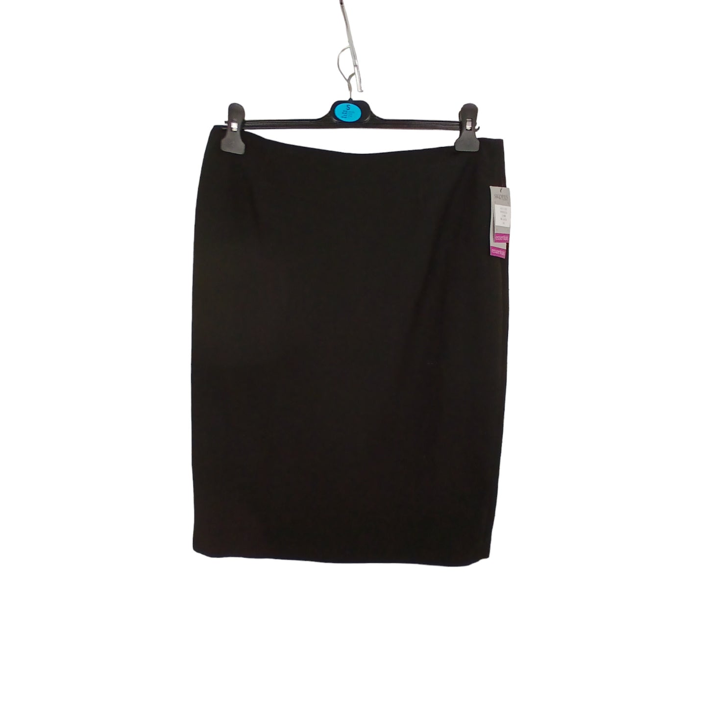 Black Lined Fitted Skirt Business Work School Various Sizes Back Split