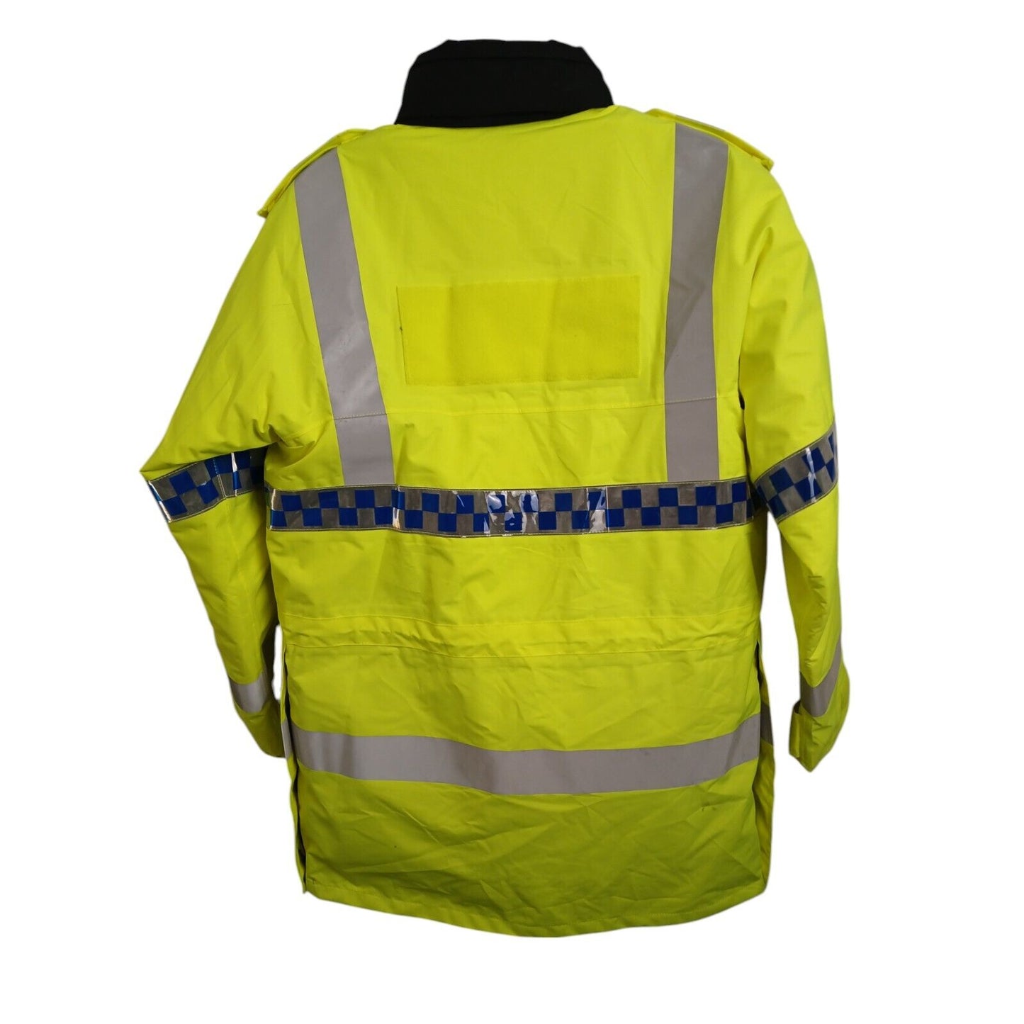 Hi Viz Jacket 3/4 Length Yaffy Waterproof Hi Vis Security Police Klickfast