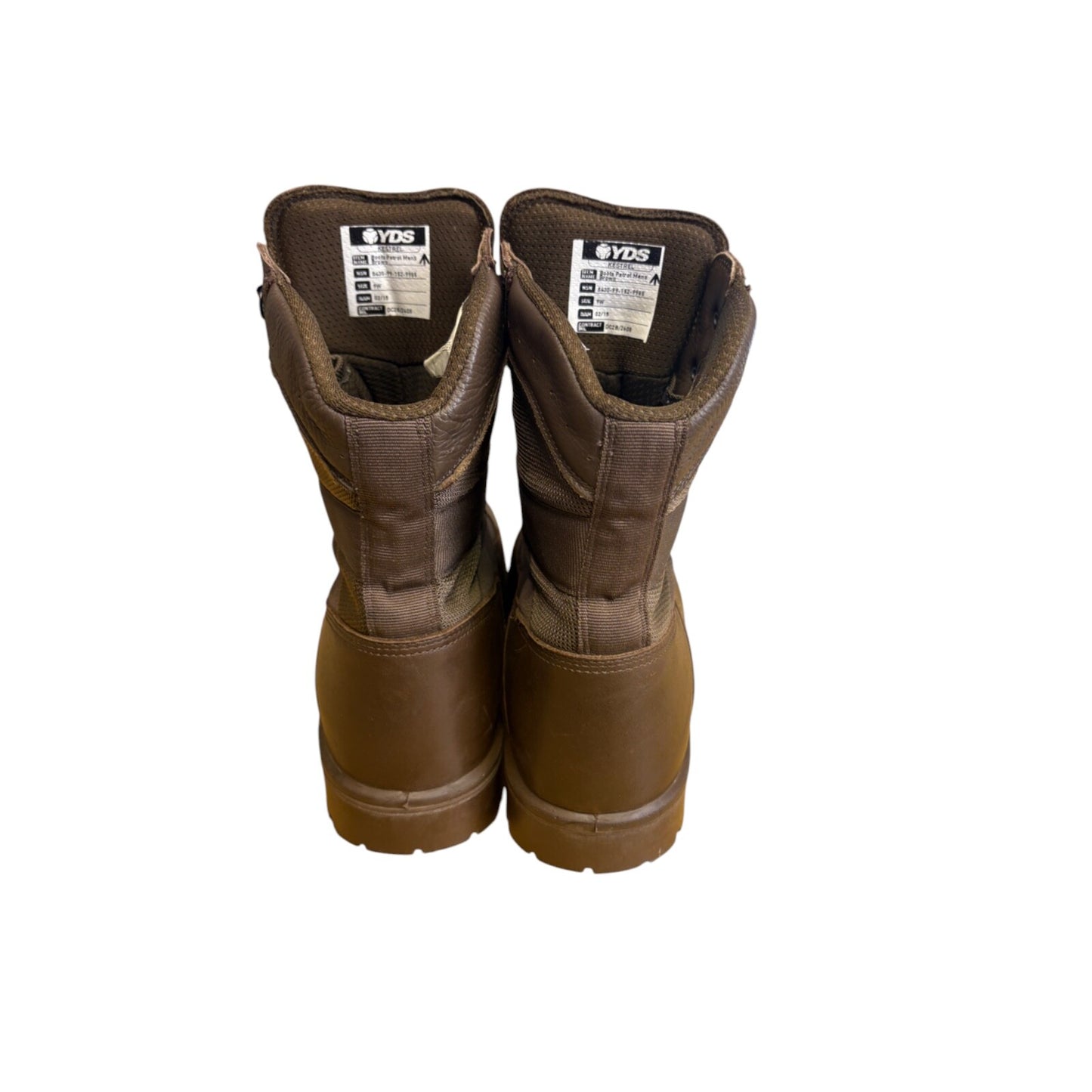 British Army YDS Kestrel Patrol Boots Cadet Boots Size 9W Brown Military
