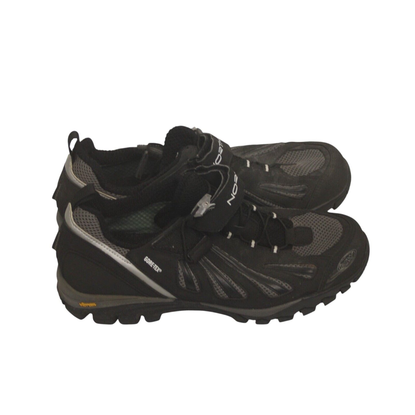 Northwave Cycling Shoes Walk N Hike Vibram 9.5 Black Grey With Cleats Police