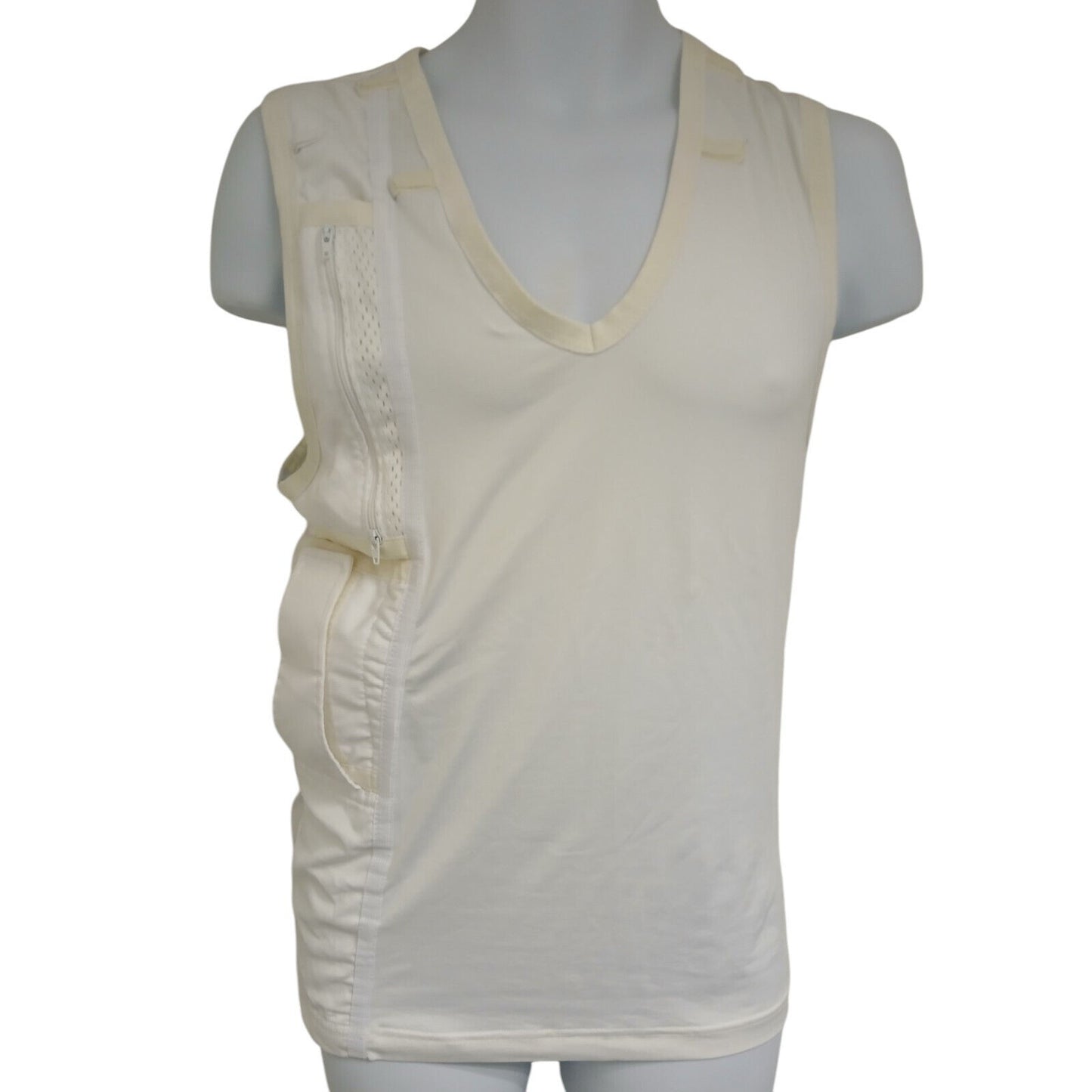 KIT Police Radio Vest Covert White 501 STD Security Holder Pouch Security