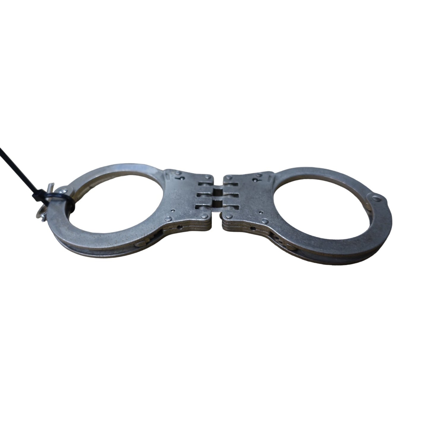 TCH830 Handcuffs Speedcuffs Folding Nickel Plated Ex Police Cuffs With 1 Key