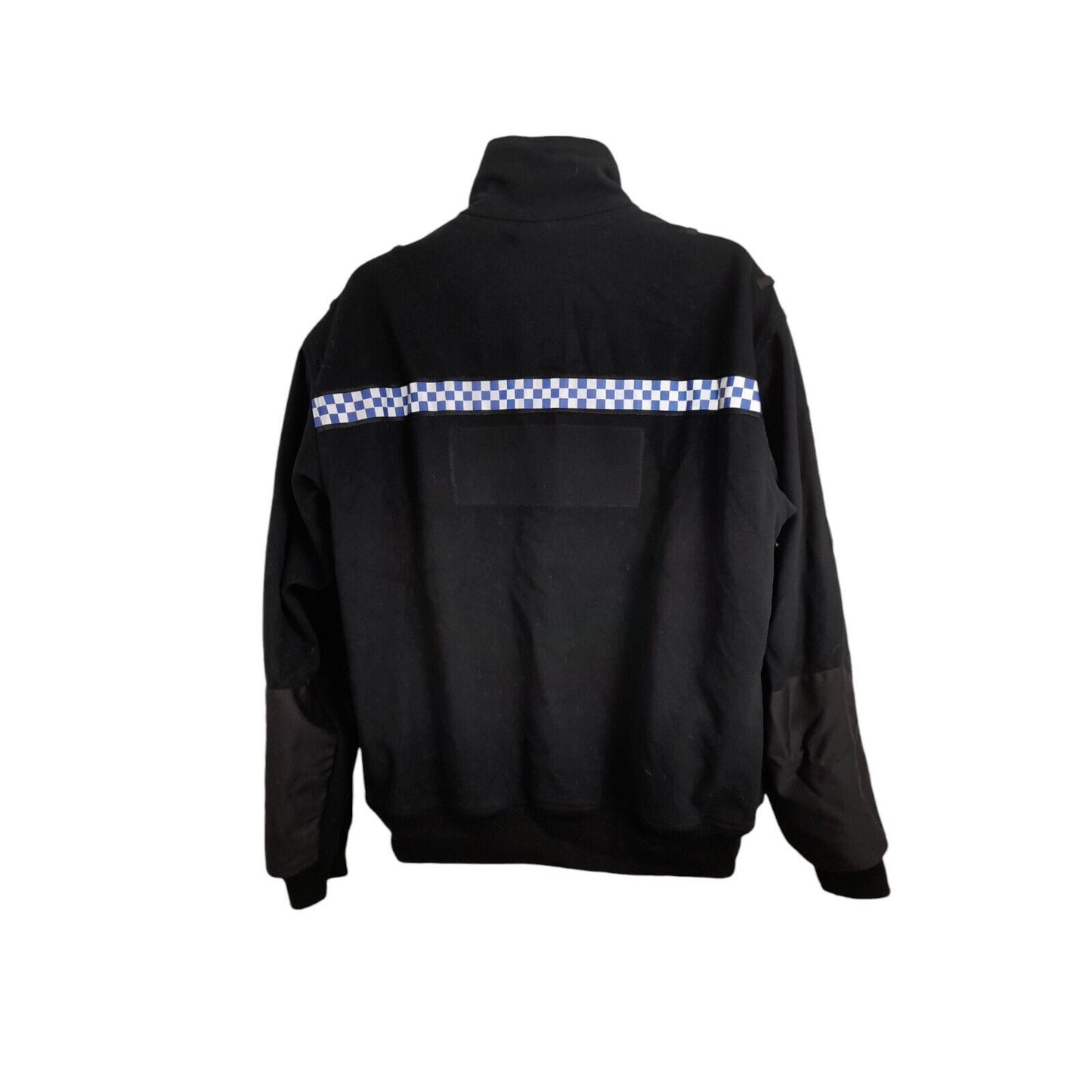 Yaffy Fleece Jacket Windstopper Police Reflective Strip Warm Radio Loop Black