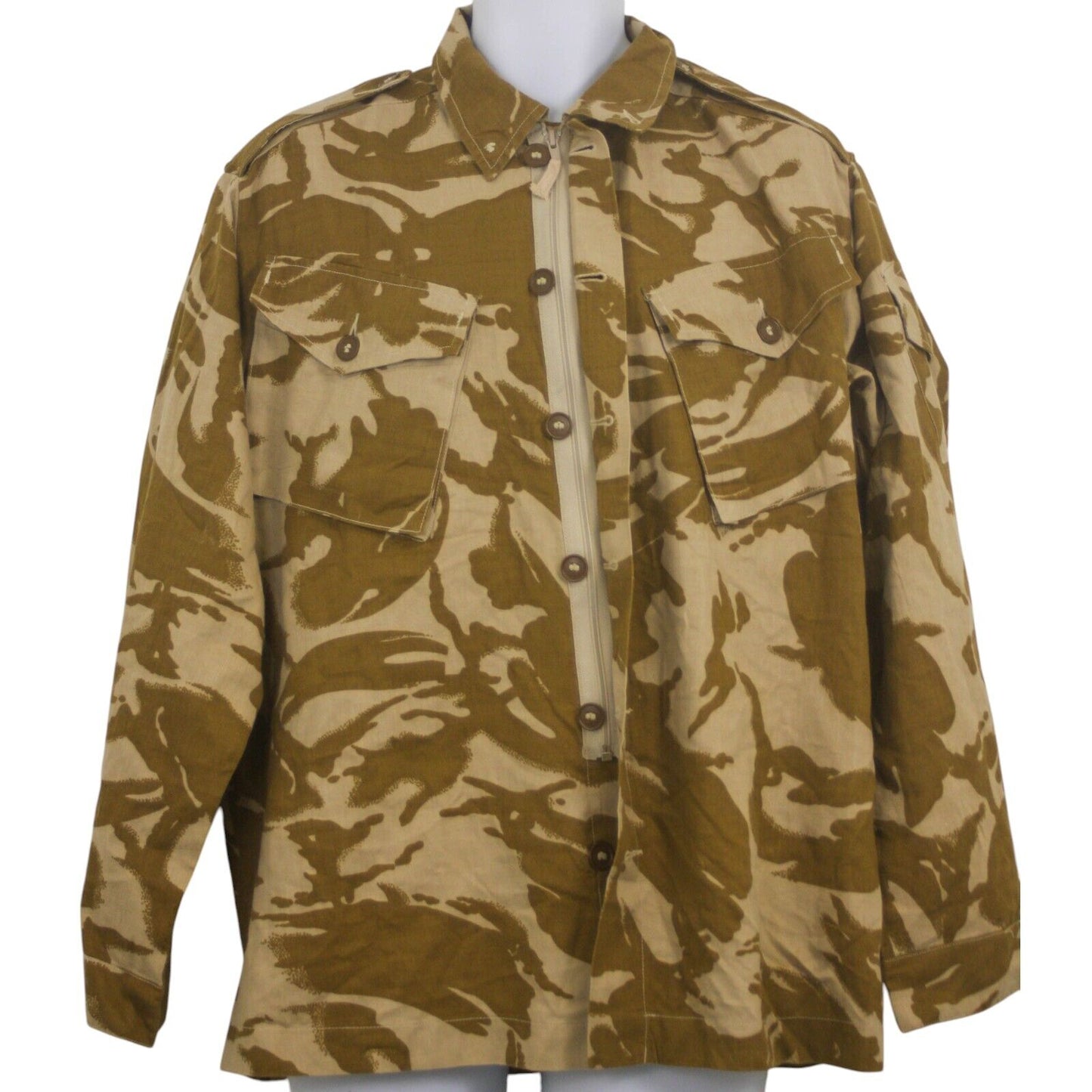 Desert Military Combat Jacket Tropical Desert Camo Shirt Zipped Services Army