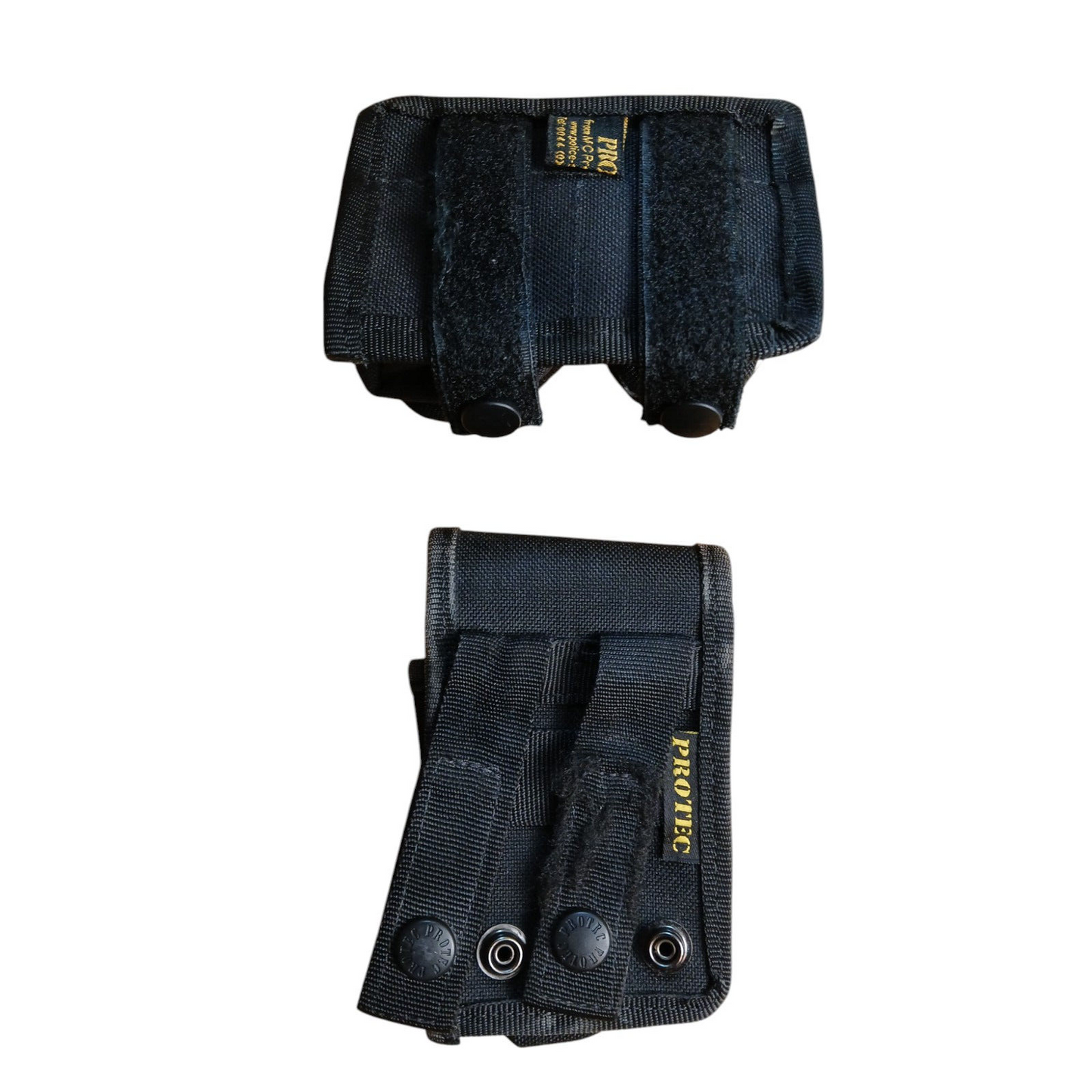 Protec Molle Pouches Bundle X2 Utility Belt Pouch Black Nylon Ex Police Security