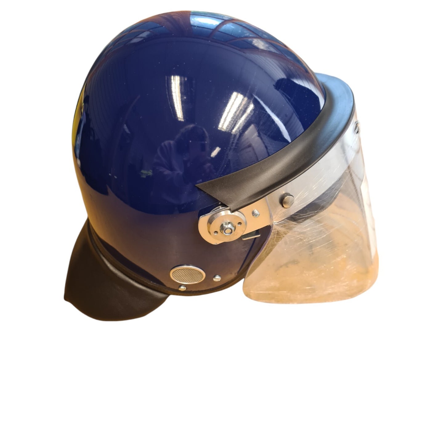 MLA Defender Riot Helmet New Ex Police British Issue Security Public Order Blue