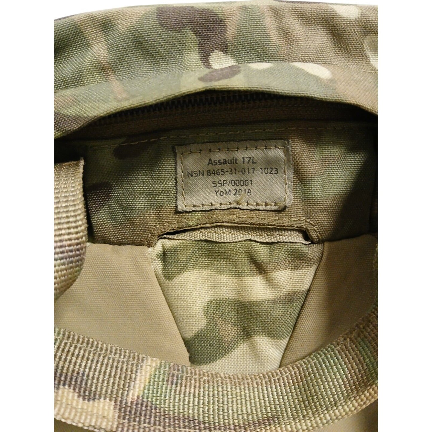 Virtus Asssault 17L Daysack MTP Genuine Molle Rucksack Camo Combat Pack Backpack