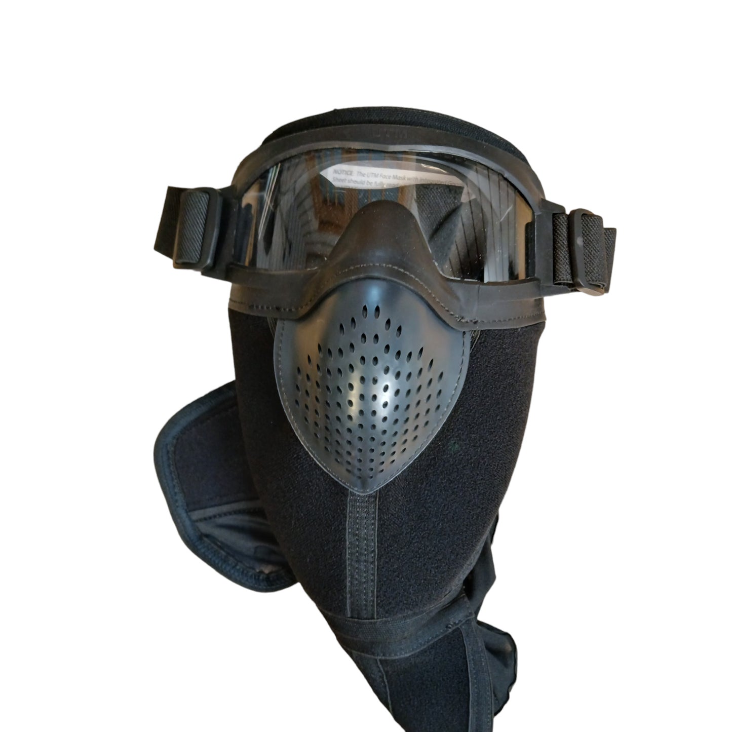 Tactical UTM Face Mask Integrated Goggles Berry Compliant New Combat RiotAirsoft