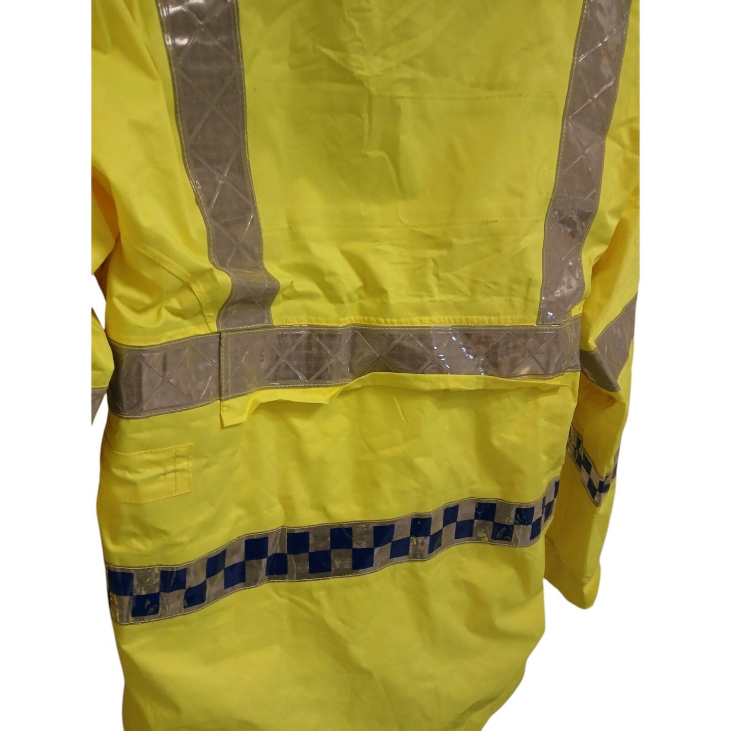 Yaffy Cycling Jacket Hi Vis Hi Viz Waterproof Security Ex Police Emergency Bike