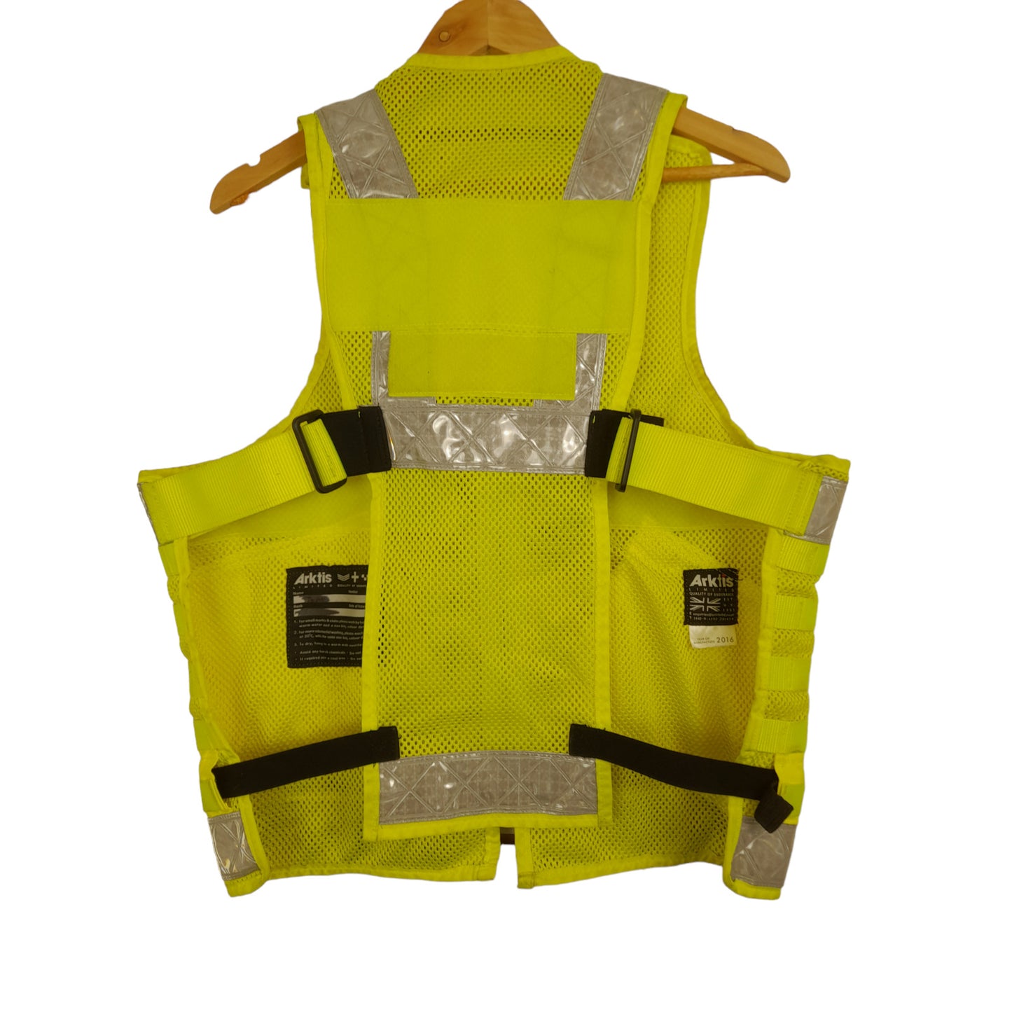 Arktis Molle Tactical Utility Vest Hi Vis Hi Viz Ex Police Security Grade A