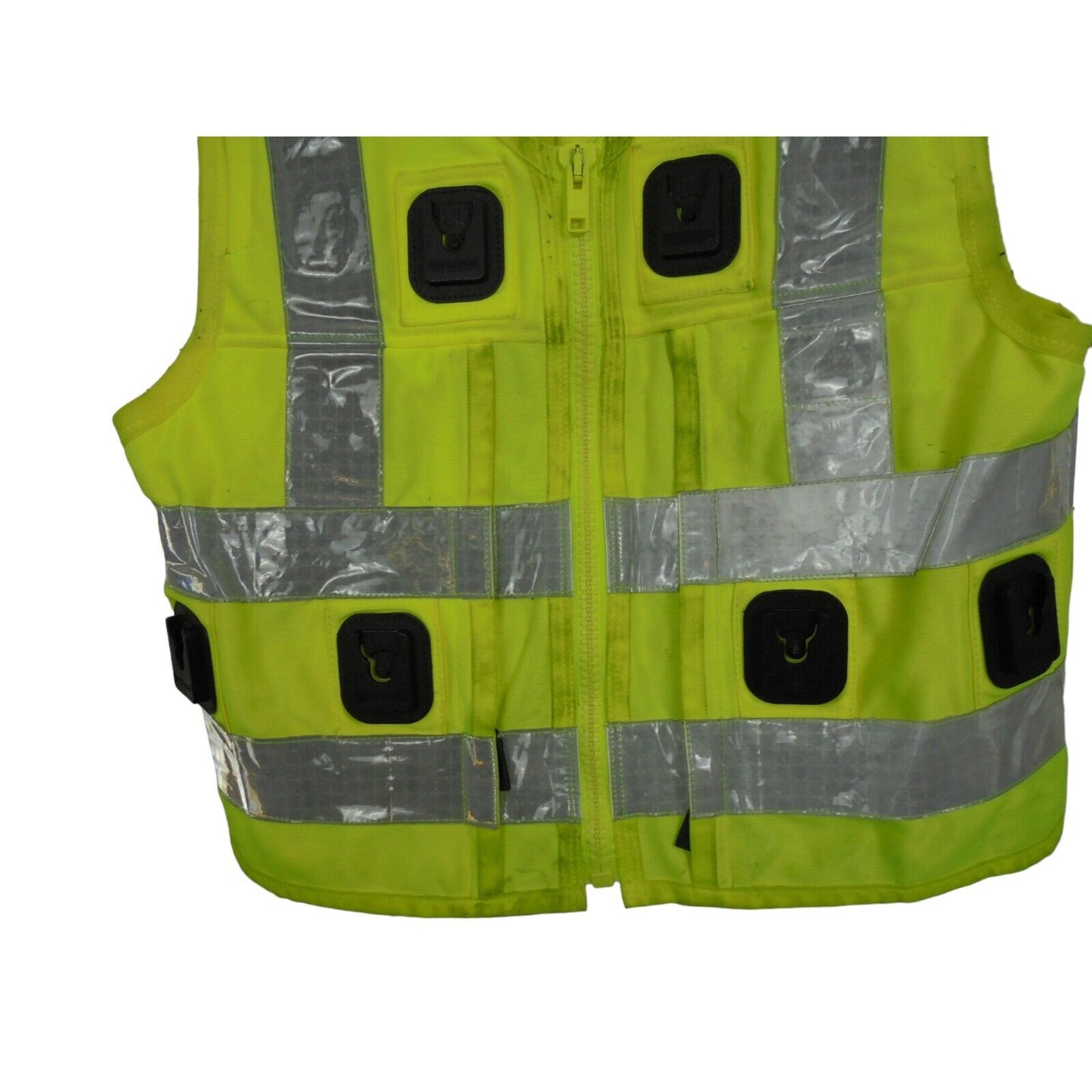 Yaffy Tactical Vest Hi Vis Ex Police Model 511 Emergency Utility Security GradeB