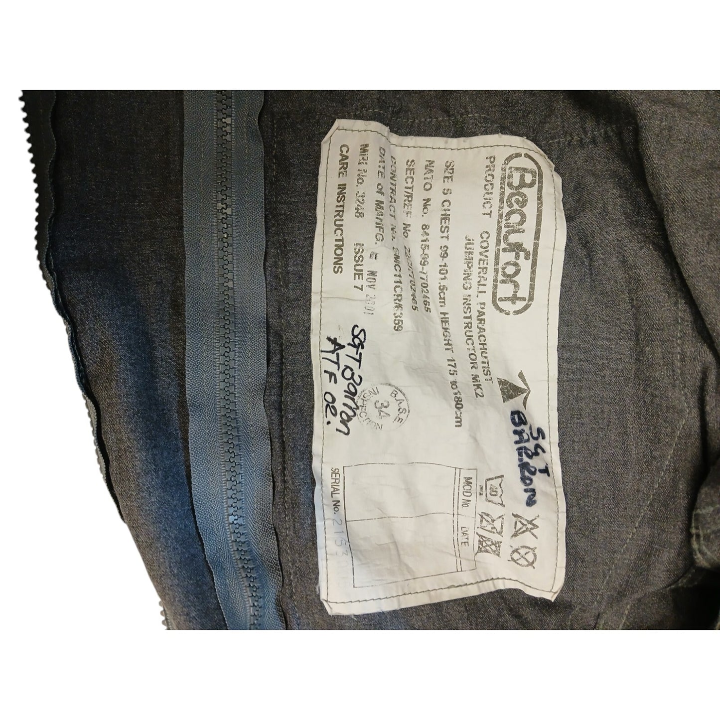 RAF Parachutist MK2 Coverall Jumping Instructor Beaufort Overall Jump Suit