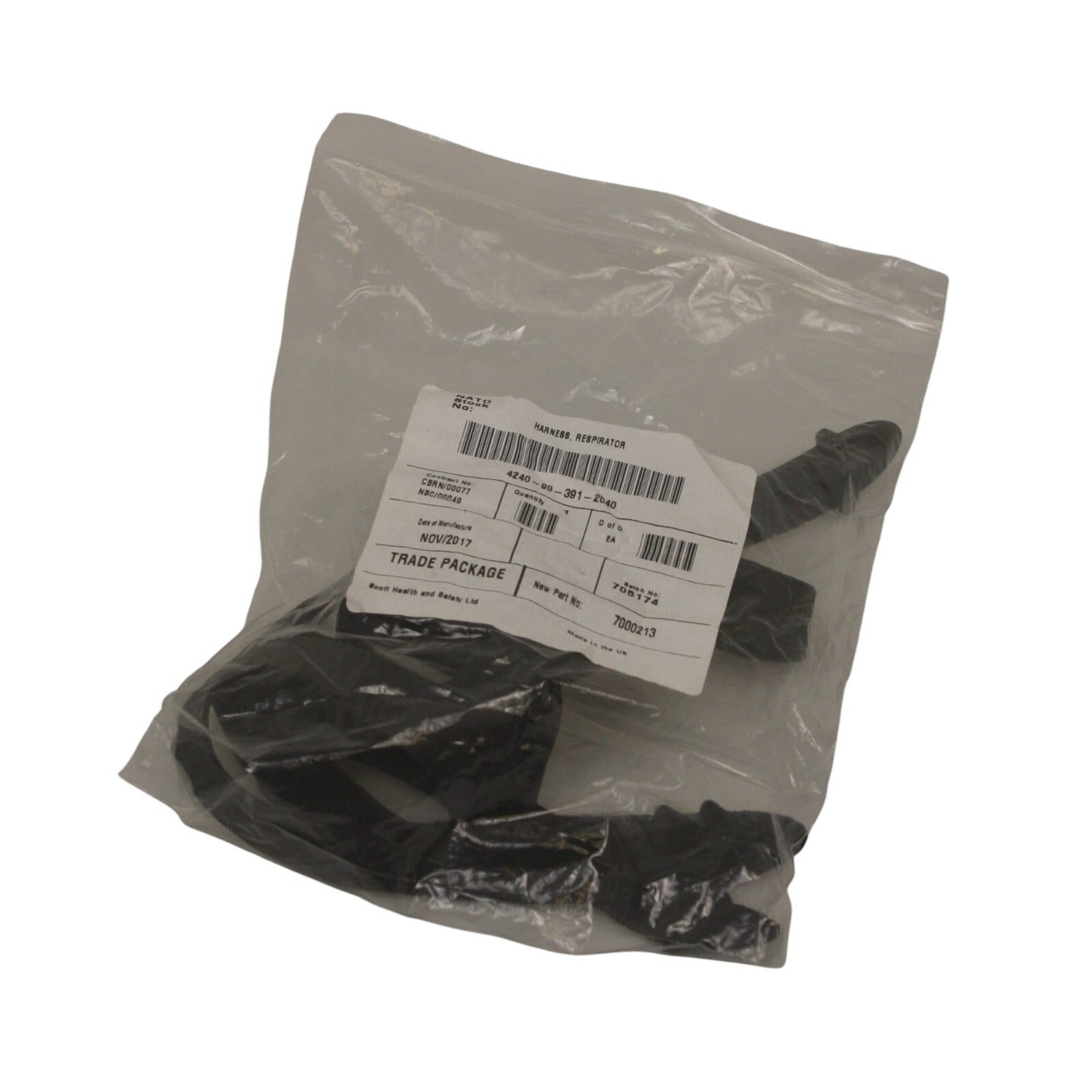 Avon S10 Gas Mask Harness 4240993912040 Rubber Black Head Strap