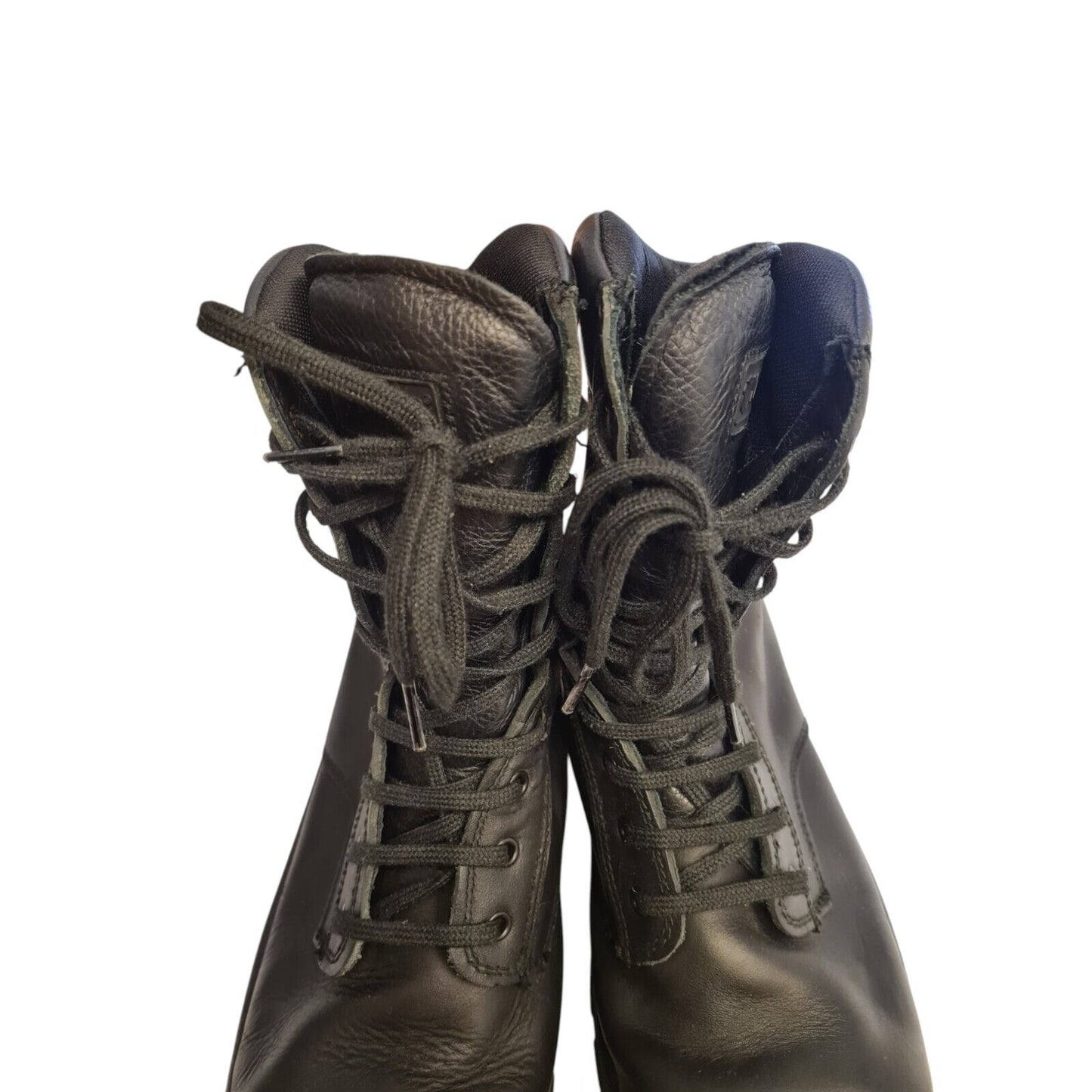 YDS Patrol Boots High Leg Steel Toe Black Leather Security Police Airsoft 10