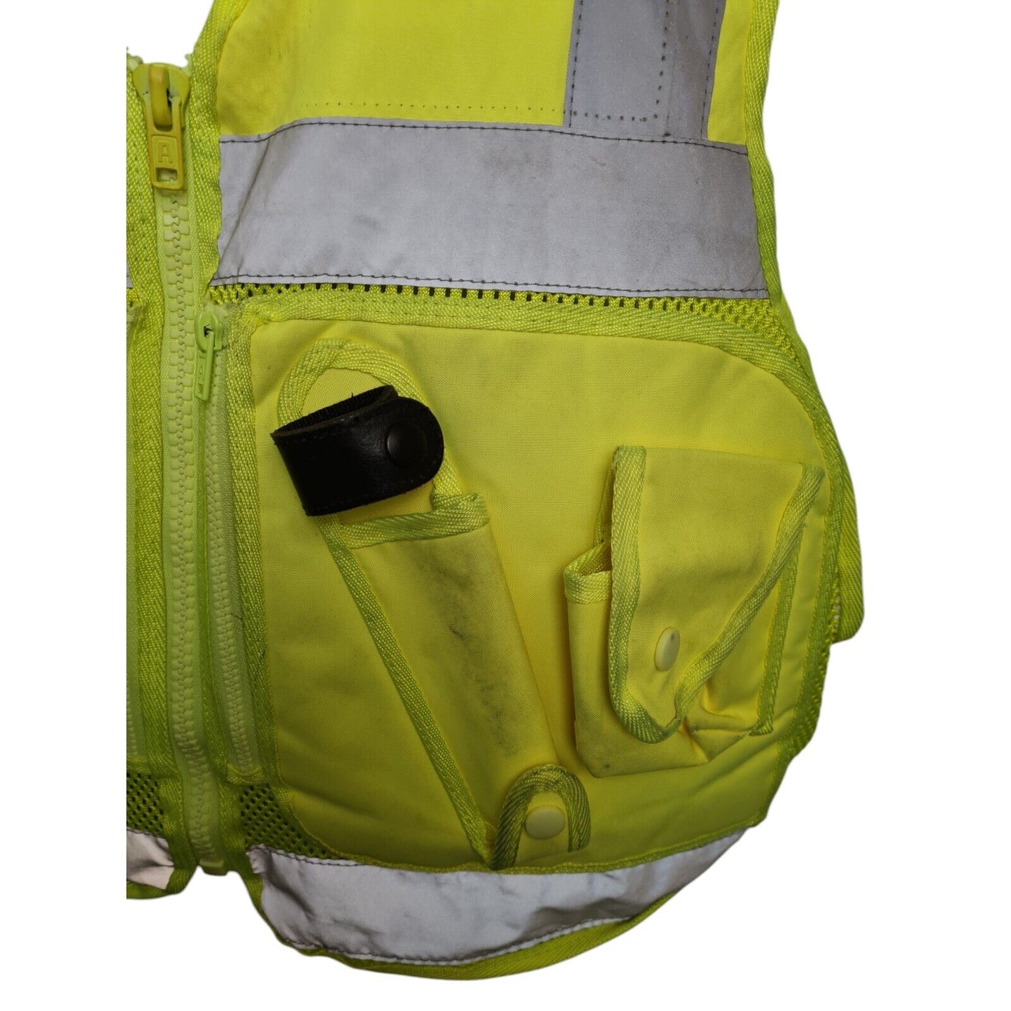 Protec Hi Vis High Viz Yellow Tactical Vest With Pouches M Security Doorman