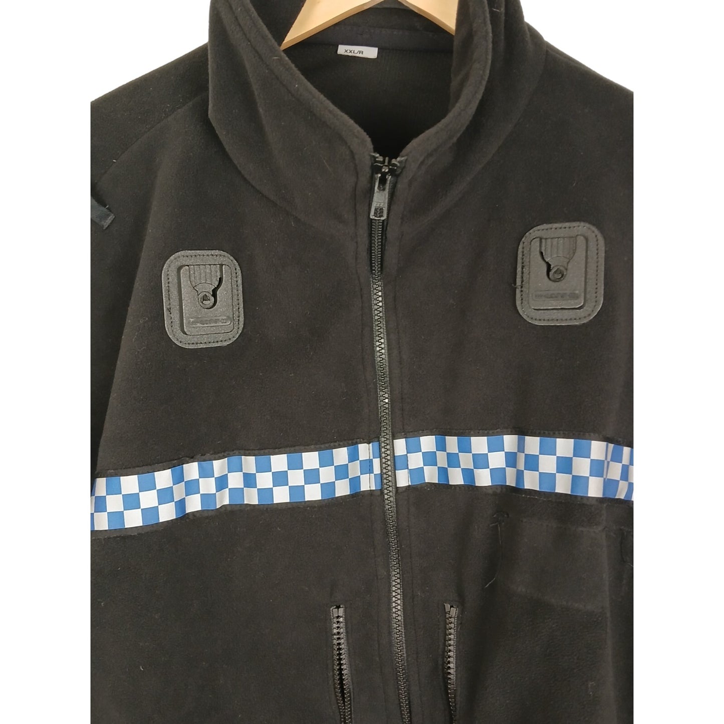 Polartec Fleece Jacket Windstopper Police Reflective Strip Black Klickfast Warm