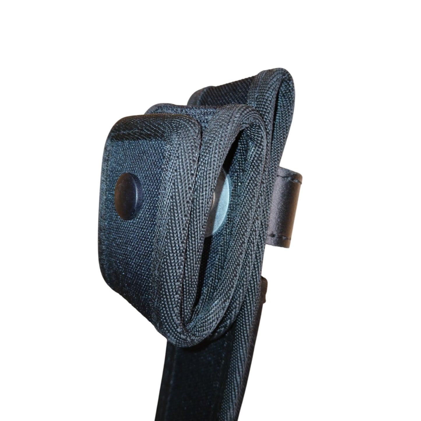 Baton Holder Belt Loop Nylon Leather Strap 360 Rotation Black Police Security