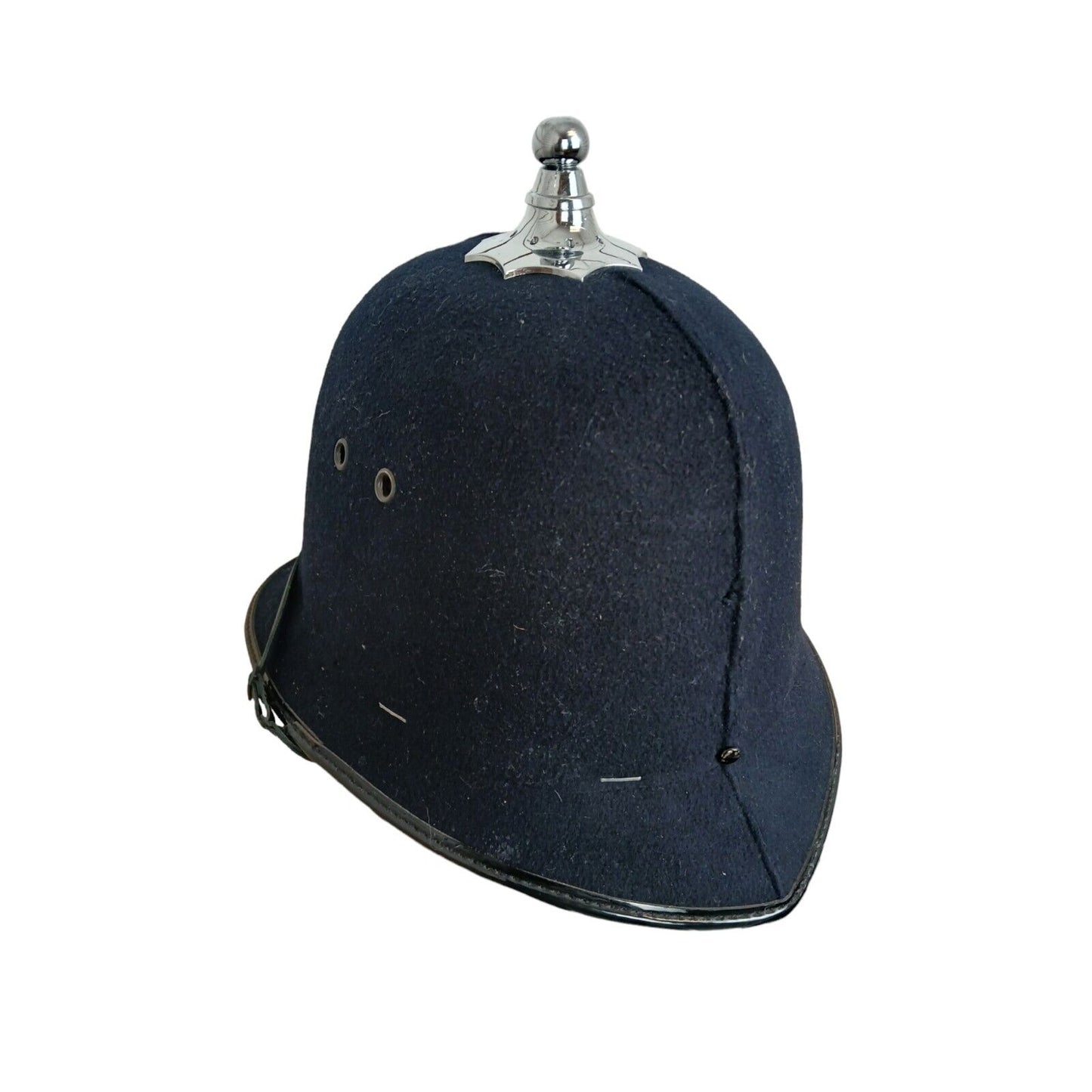 Ball Top Police Helmet Obsolete Collector Interest Memorabilia Bobby Black
