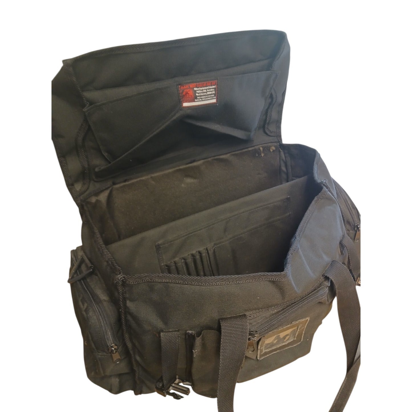 Niton Tactical Police Holdall Equipment Bag Multi Compartment Overnight Black