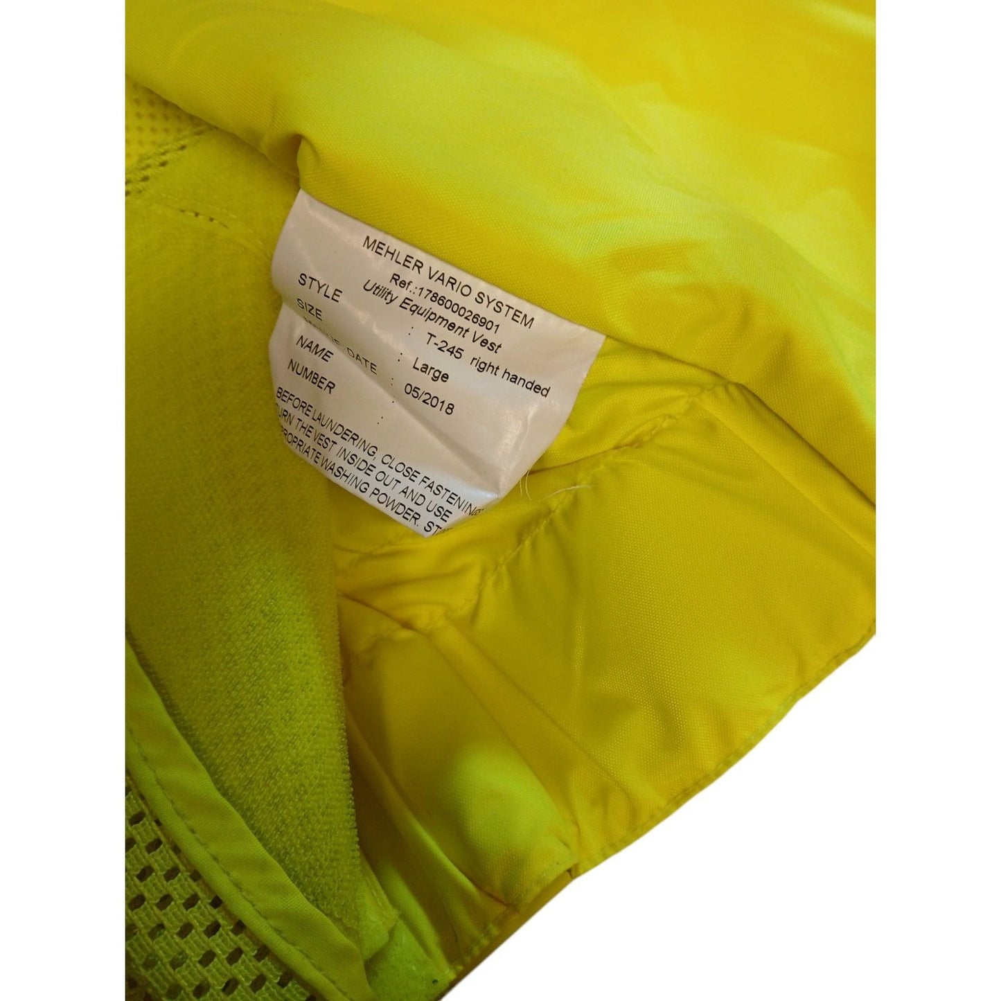 Mehler Vario System Vest Tactical Hi Viz Vis Klickfast Large Police Security