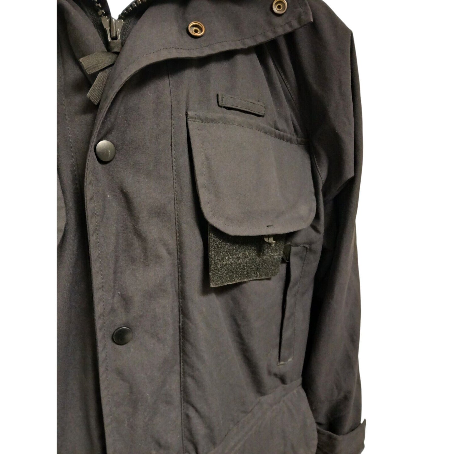 Waterproof Jacket 3/4 Length Ex Police Security Black Parka Coat Wet Weather