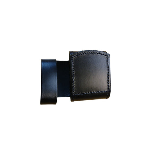 Leather Belt Buckle Protector Ex Police 50mm Black Security Tactical