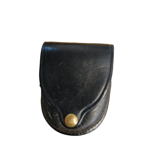 PWL Rigid Leather Handcuff Restraints Pouch Vintage 9202 Belt Loop Style