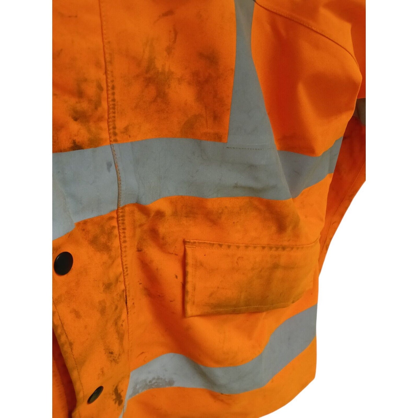 Ballyclare Goretex Hi Vis Hi Viz 3/4 Jacket Waterproof Railway Orange Grade B