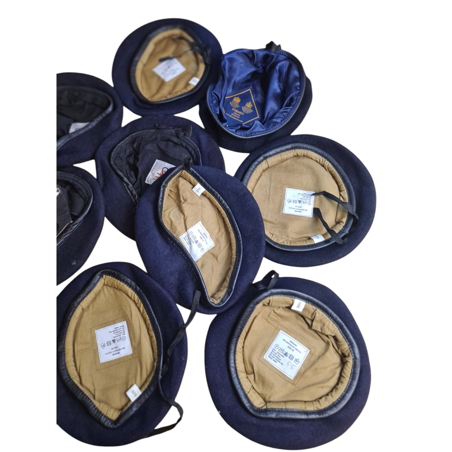 Wool Beret Bundle Military Issue Navy Blue x10 Various Sizes Ranks Services