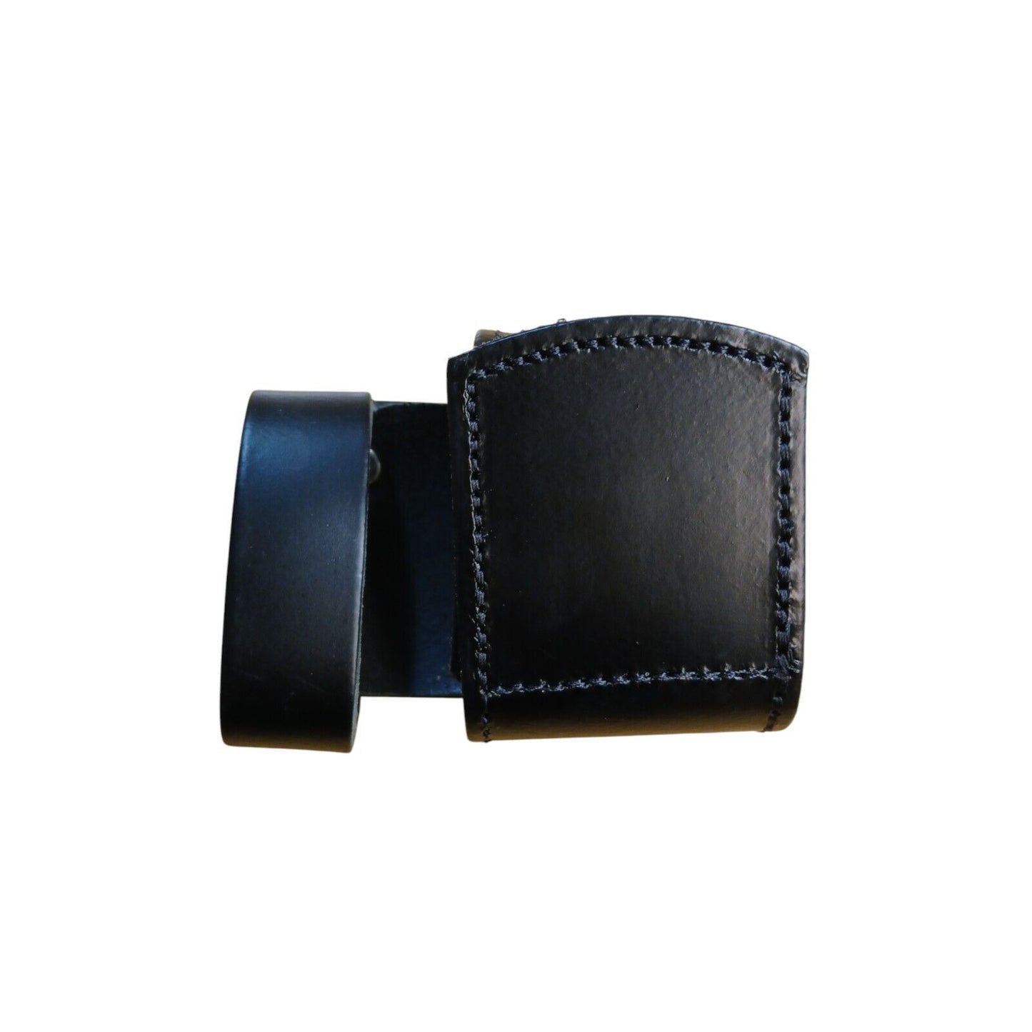 Leather Belt Buckle Protector Ex Police 50mm Black Security Tactical