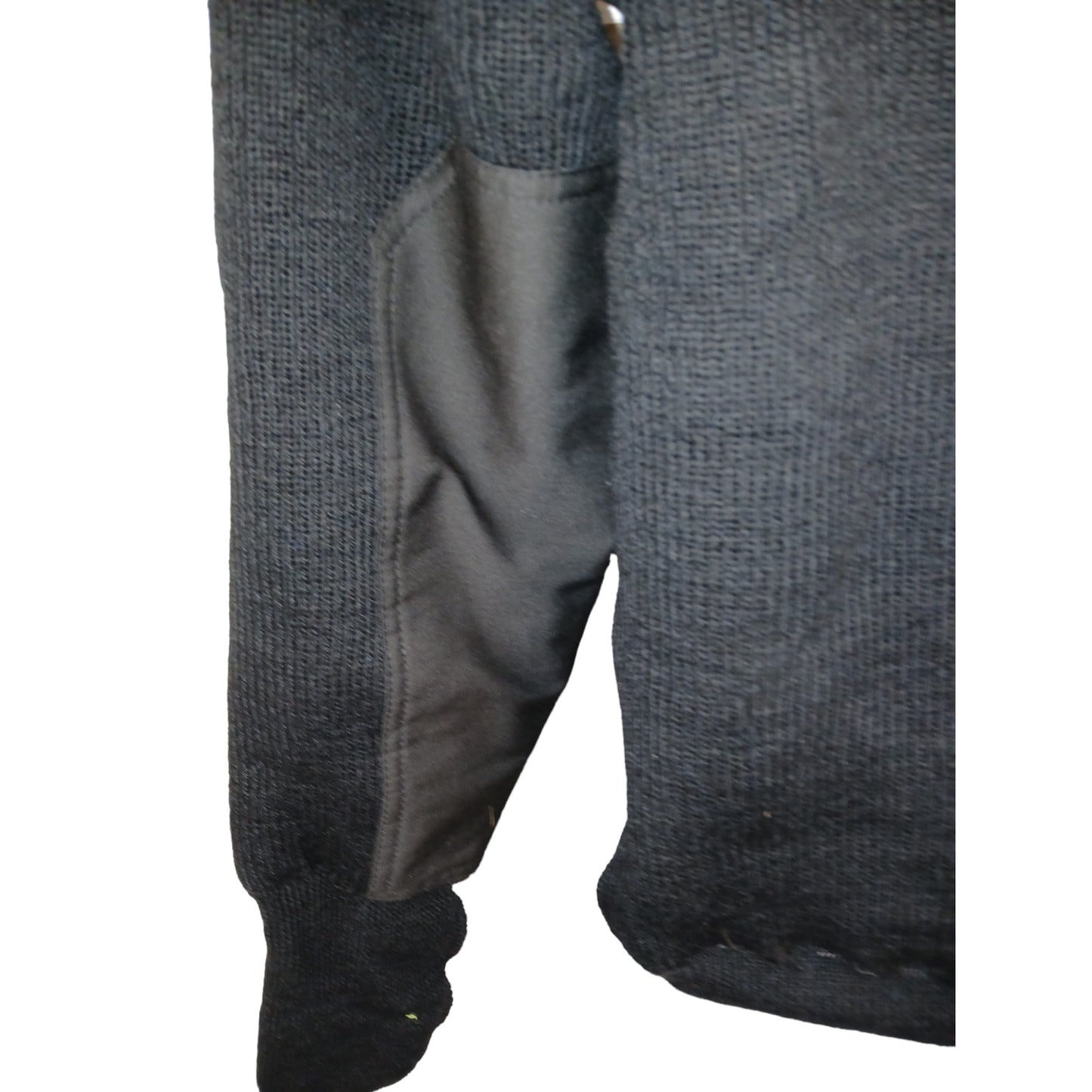 Woolly Pully Jumper Windstop Lined Thick Black Lined V Neck 38" Chest Ex Police
