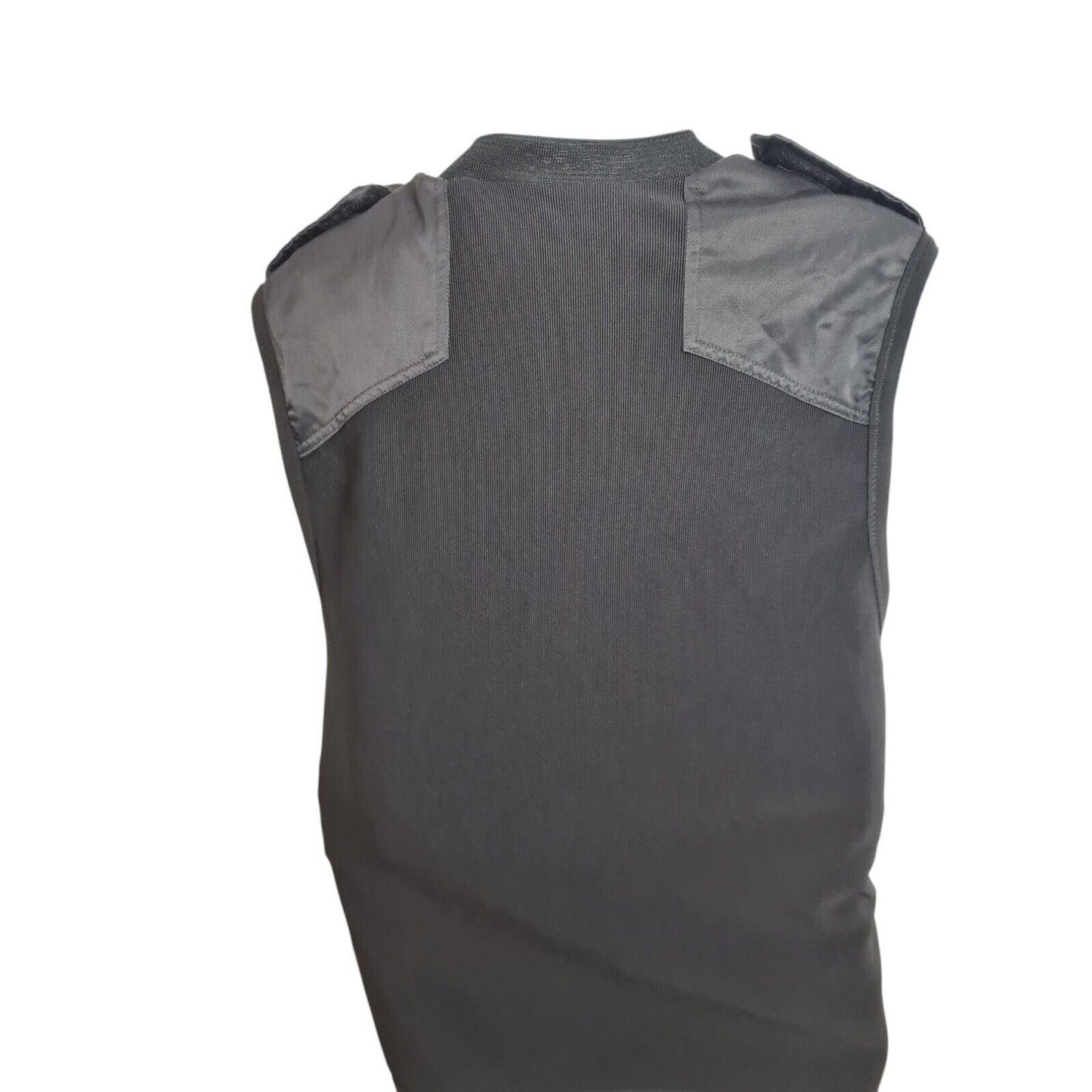 Global Armour Ballistic Vest Cover Overt Stab Epaulettes V Neck Black Security