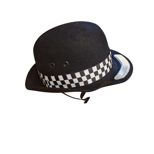 Police Chief Superintendent WPC Bowler Hat Silver Trim 56 Film TV Memorabilia