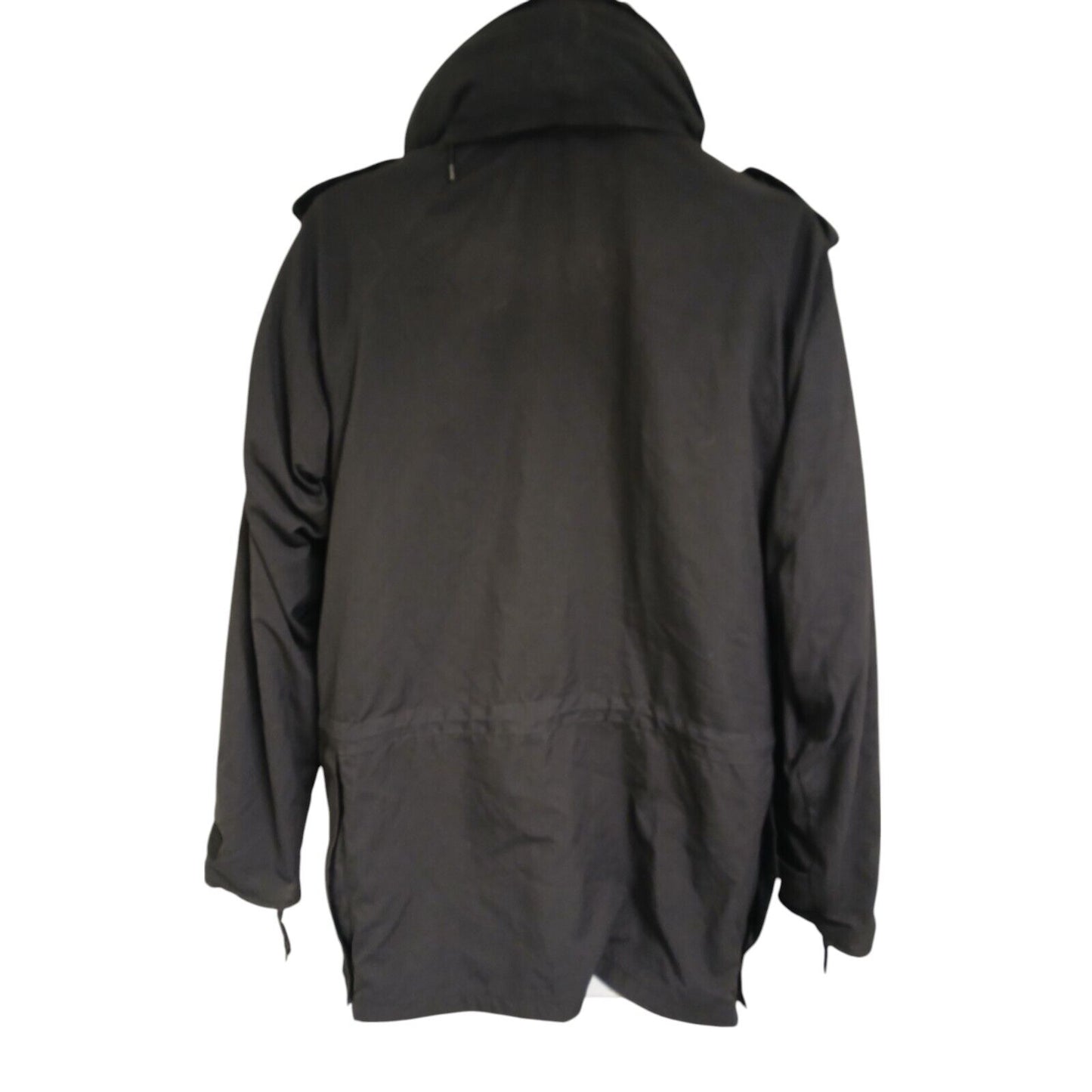 Waterproof Jacket 3/4 Length Ex Police Security Black Parka Coat Wet Weather