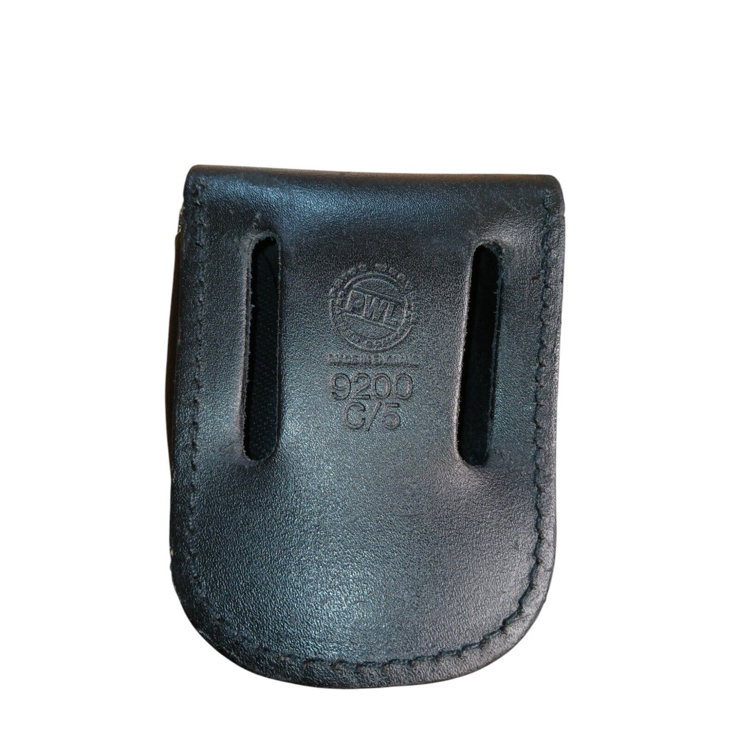 PWL Leather Handcuff Pouch Cuff Holder Restraints Black 9200 Belt Loop