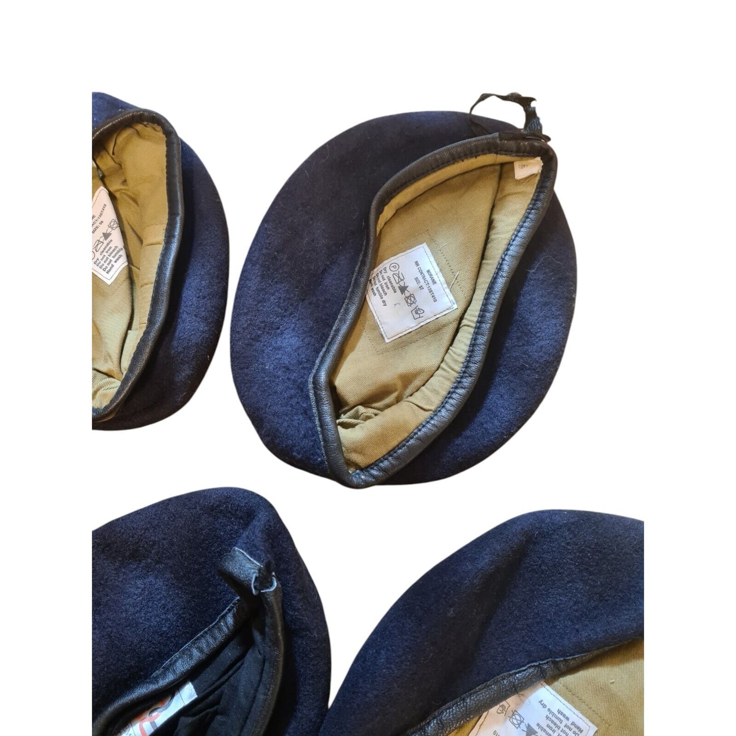 Wool Beret Bundle Military Issue Navy Blue x10 Various Sizes Ranks Services (B)