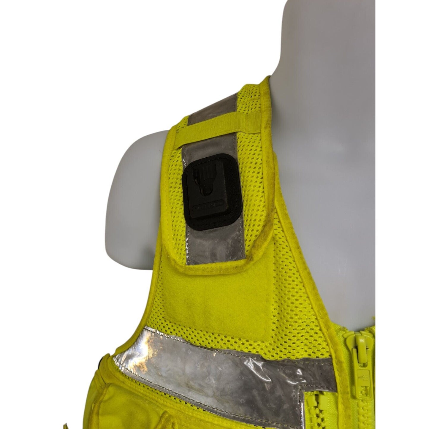 Tactical Vest Hi Viz Hi Vis Integrated Pouches Security Airsoft Police Size L