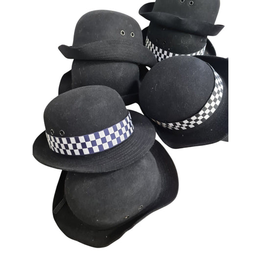 Police WPC Bowler Hats Large 25 Mixed Bundle Box Film TV Restore Upcycle Hat